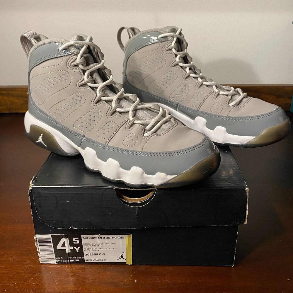 Air Jordan 9 Retro GS 2012 Cool Grey Youth Size 4.5Y Women Size 6 Authentic